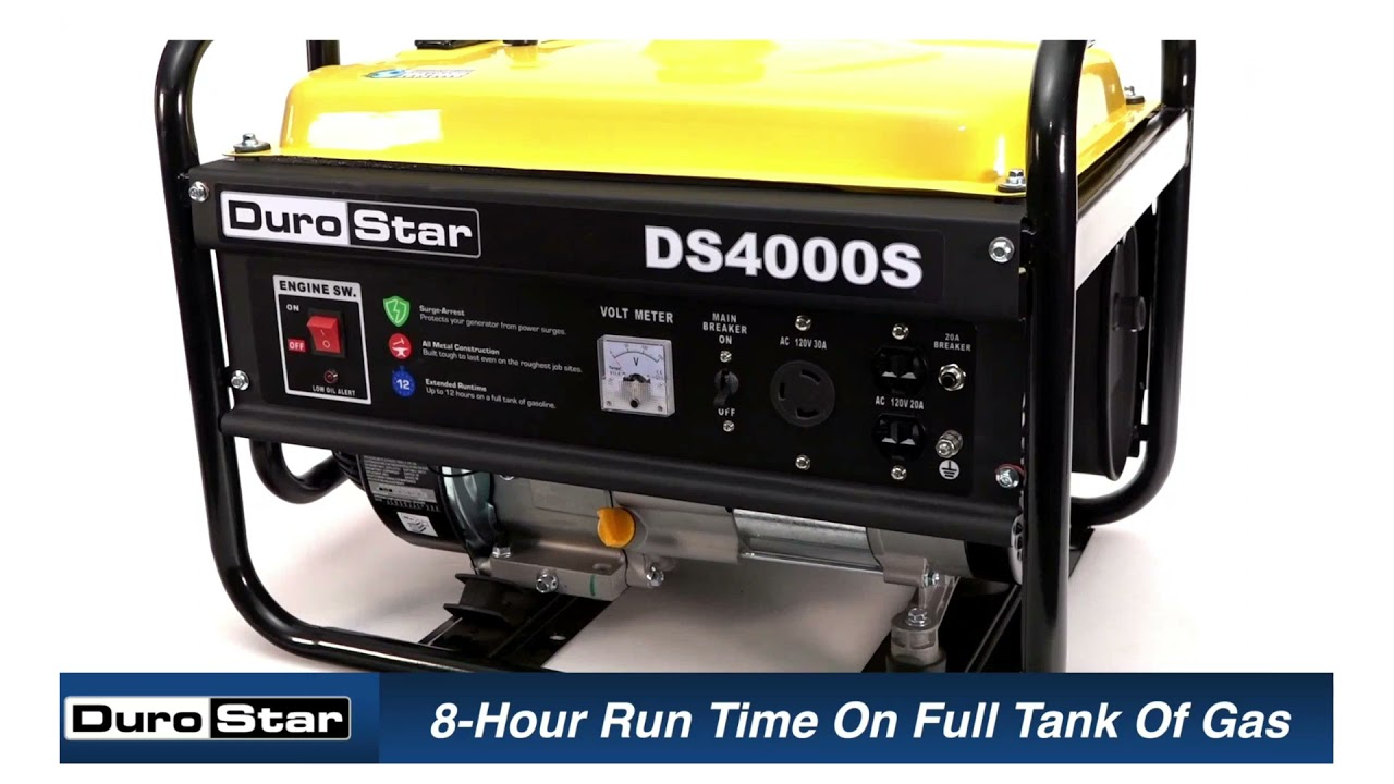 Durostar DS4000S Portable Generator, Yellow/Black