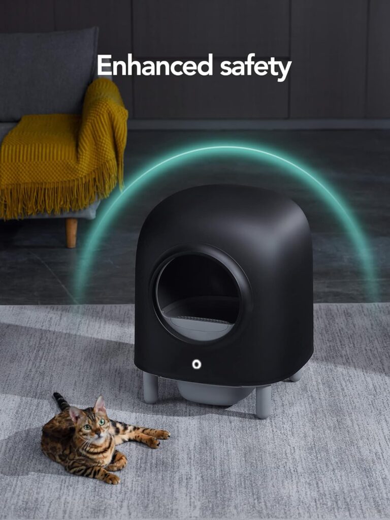 Petree Self-Cleaning Cat Litter Box with Wi-Fi Enabled, App Monitoring, Exceptional Safety – Elevate Your Cats Hygiene, Automatic Cat Litter Box with 1-Year Warranty