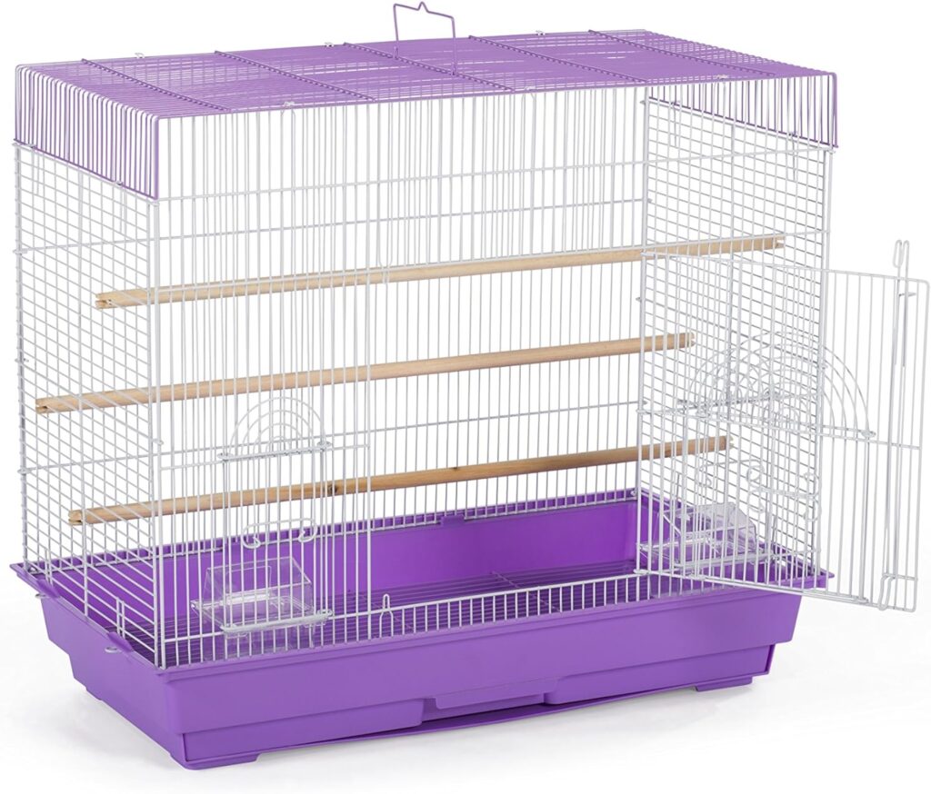 Prevue Pet Products SP1804-3 Flight Cage, Lilac/White,26 L x 14 W x 22 1/4 H